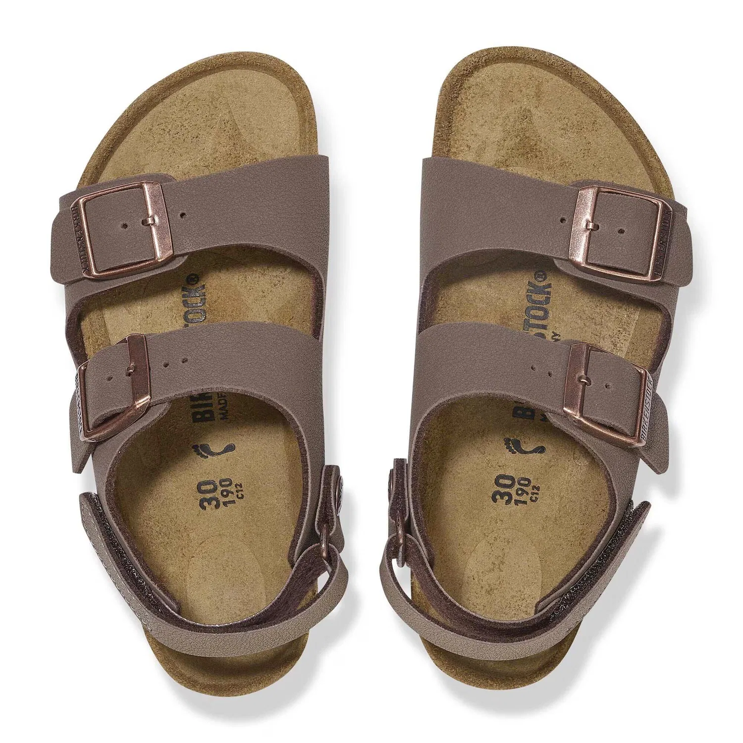Детские сандалии с двумя ремешками Milano HL Birkenstock, Braun — фото 4