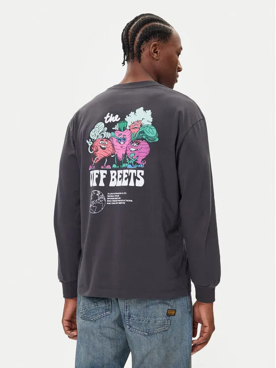 Лонгслив regular fit Authentic Levi'S, черный — фото 3