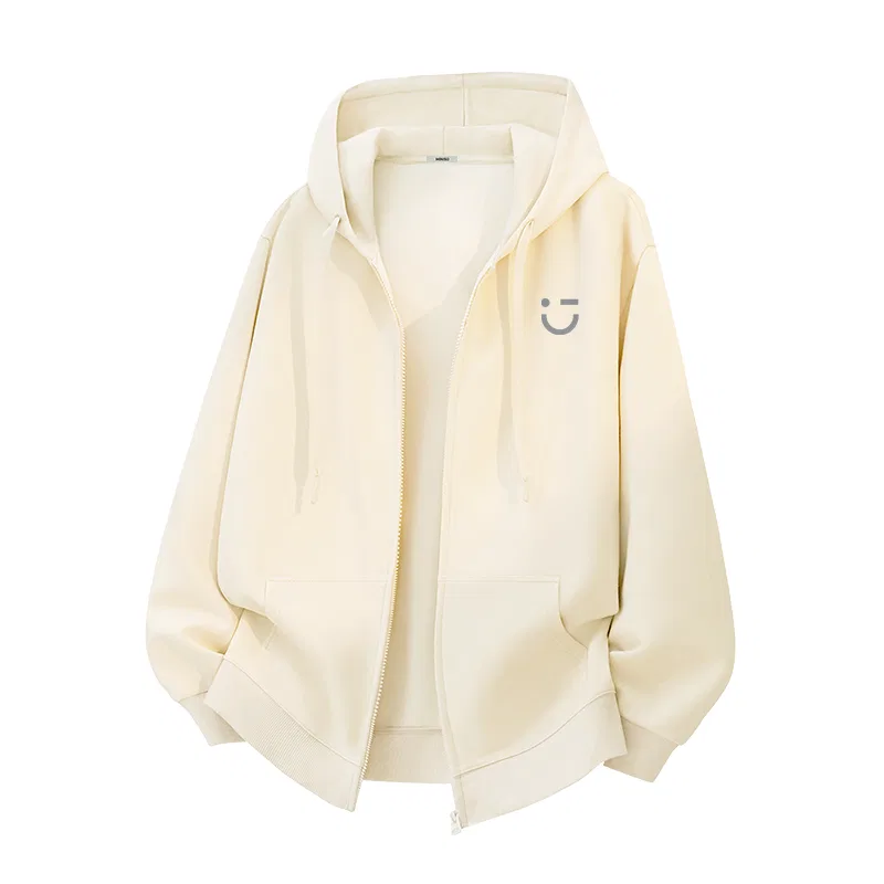 Детский свитшот с принтом Smiley Face MINISO, Light Beige
