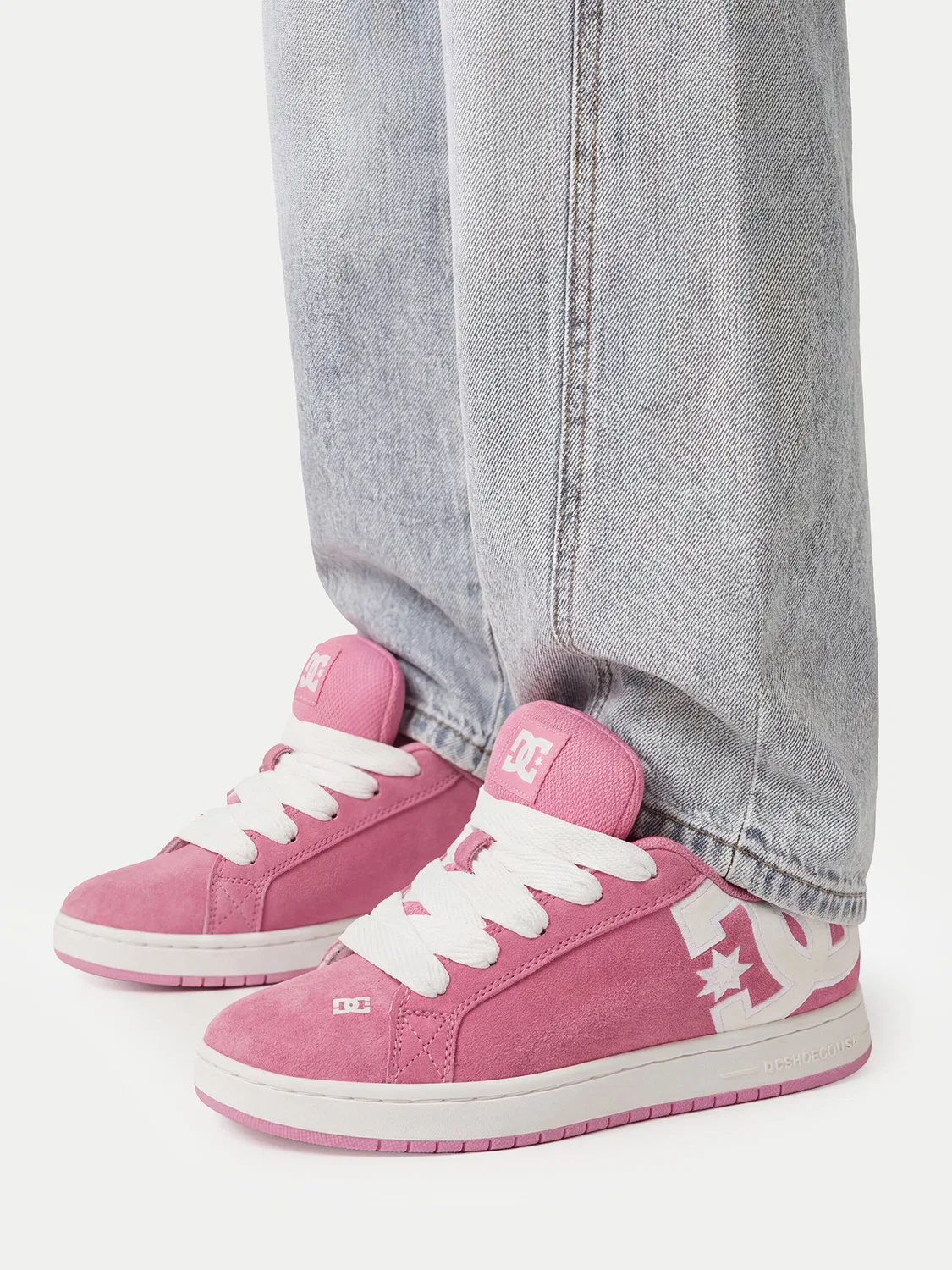 Кроссовки для девочки Dc Shoes, розовый