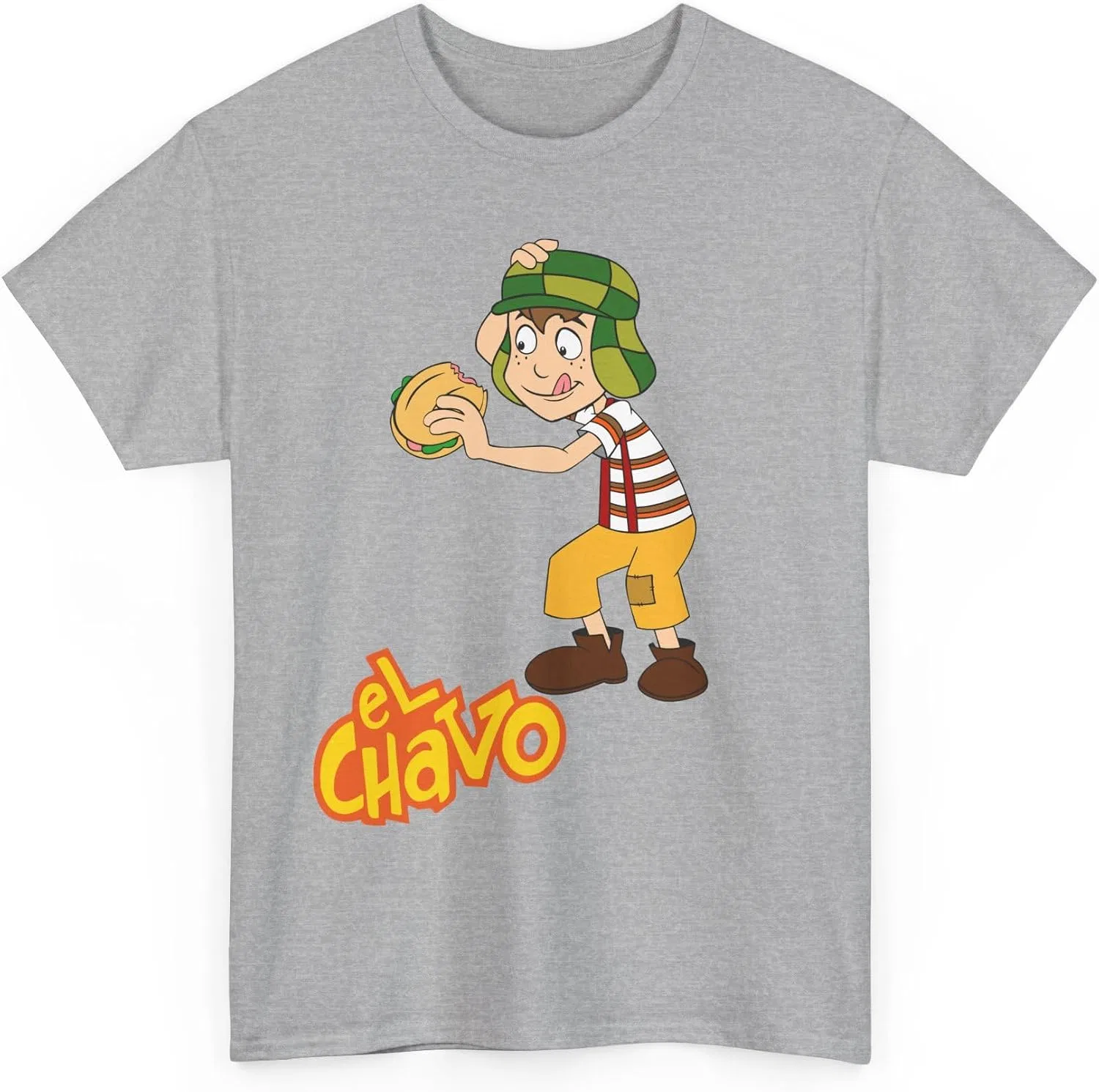 Унисекс футболка с принтом El Chavo Gildan 5000, Sport Grey