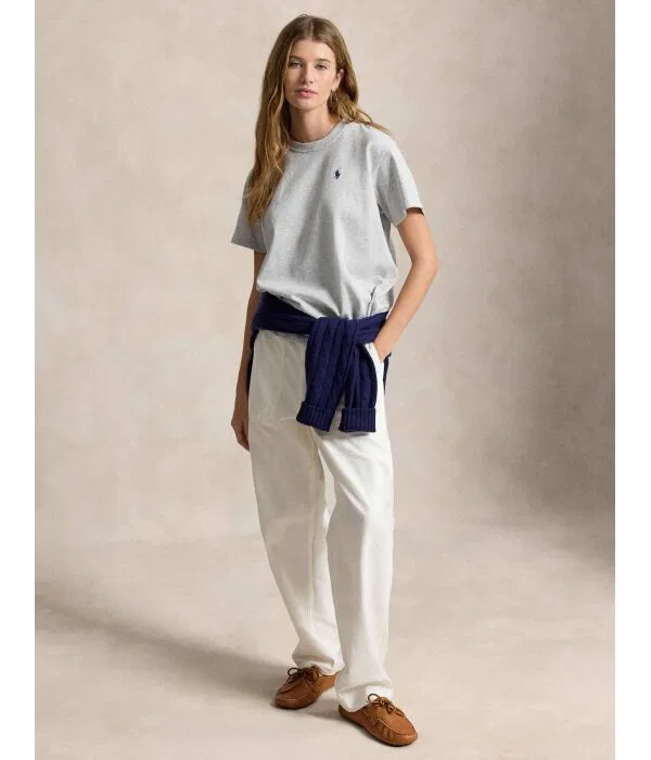 Женская футболка Relaxed Fit Polo Ralph Lauren, серый — фото 2