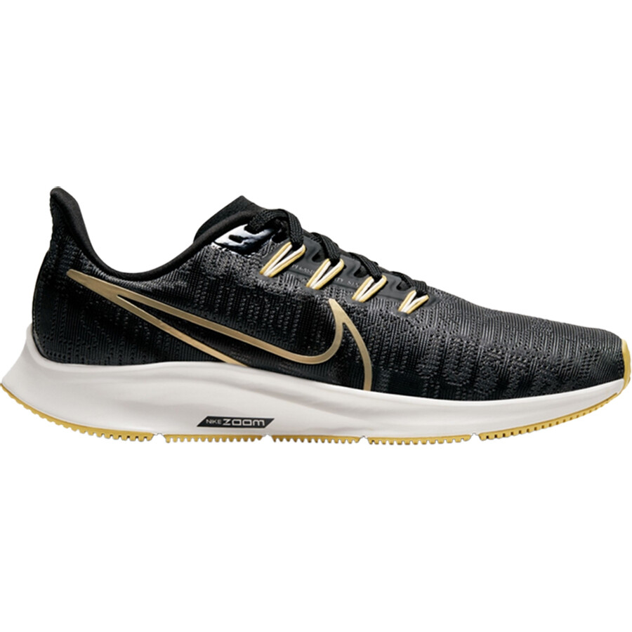 

Кроссовки Nike Wmns Air Zoom Pegasus 36 Premium, черный/золотистый/белый