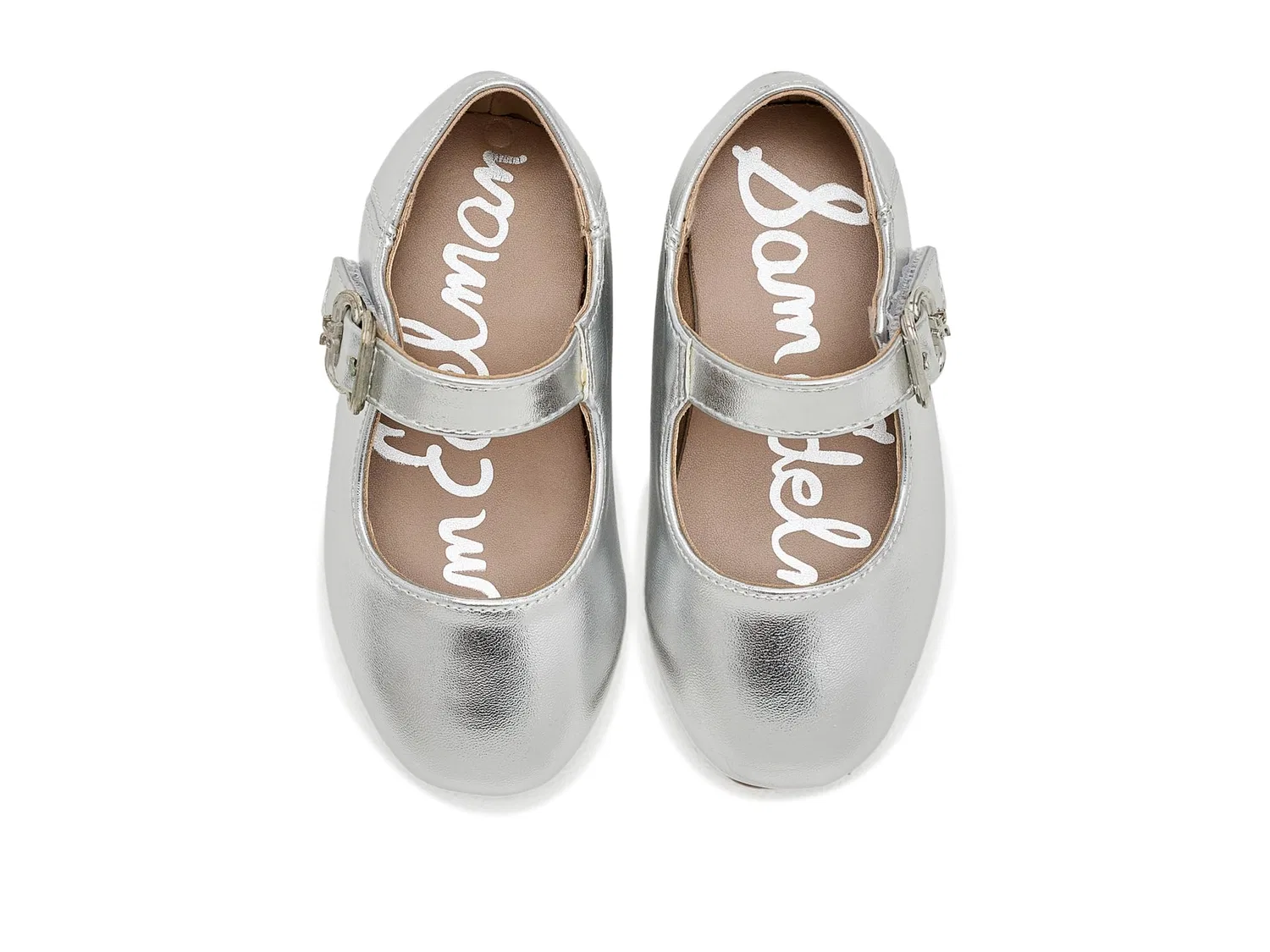 Балетки Maeve Michaela (для малышей) Sam Edelman Kids, Silver — фото 3