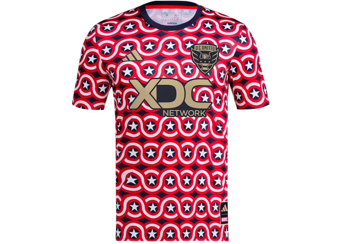Мужская футбольная футболка с принтом Adidas D.. United Mls Americana Pre-Match Jersey, S2s Legend Ink