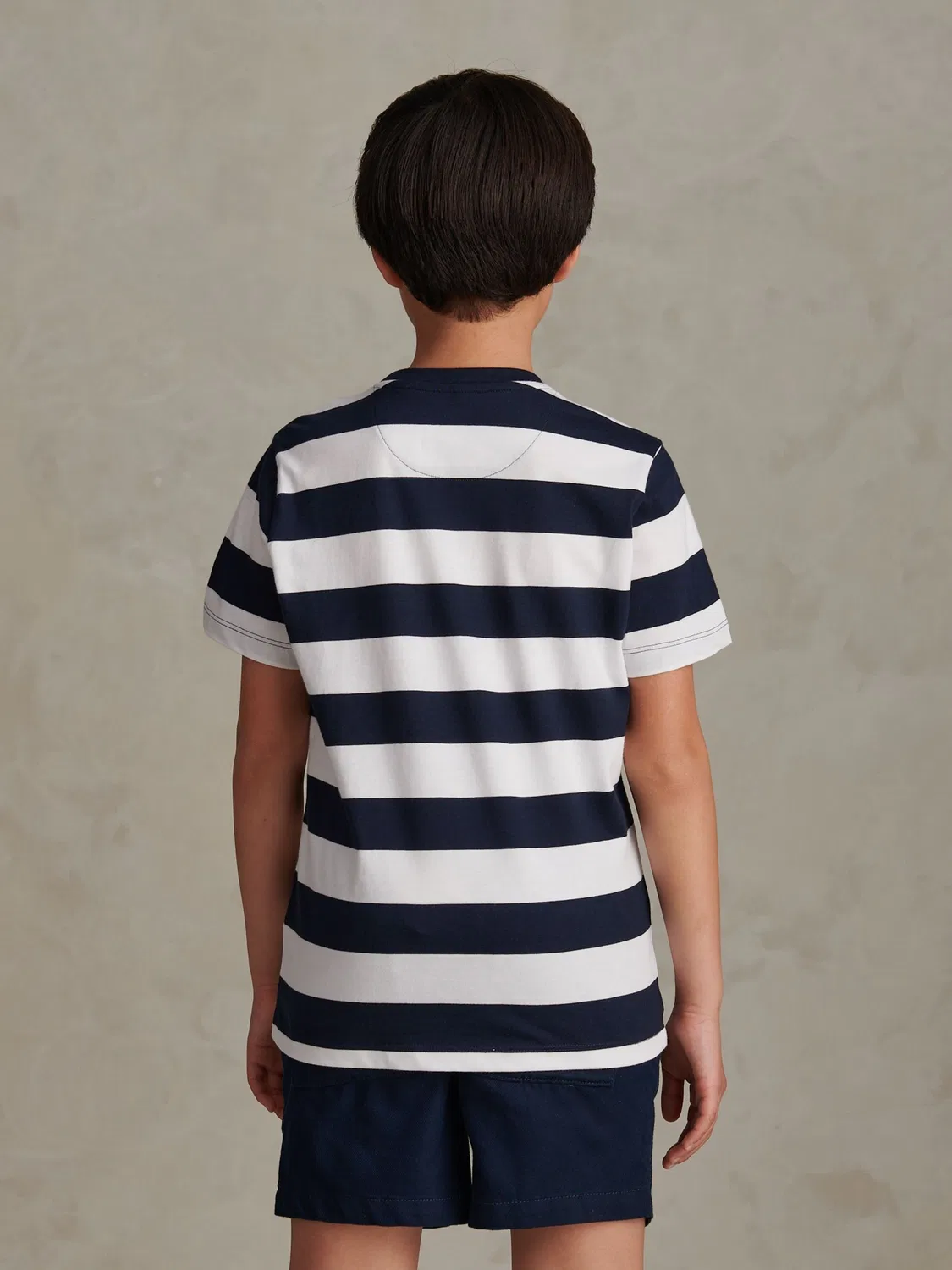 Футболка с полосками Classic Stripe U.S. Polo Assn, синий — фото 4
