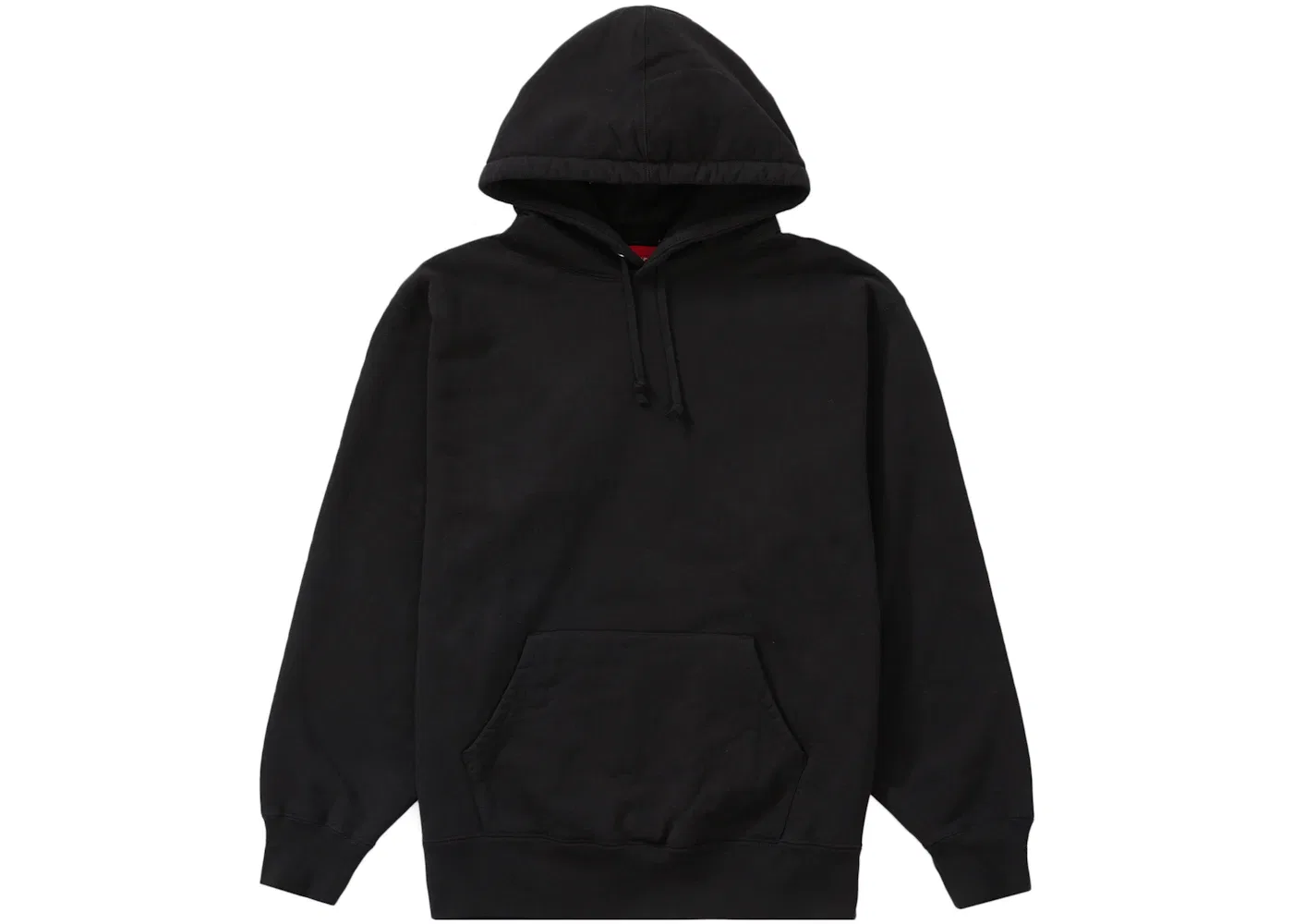 Мужской свитшот с капюшоном с сатиновой аппликацией Supreme, Black — фото 2