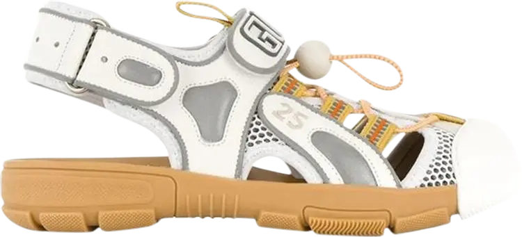 Сандалии Gucci Wmns Tinsel Sport Sandals Crystal White Grey, белый