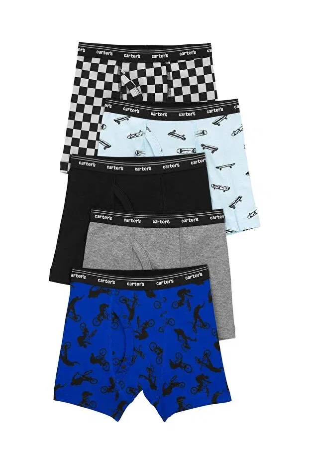 Детские боксеры для мальчиков с принтом 5-pack Carter's, Multicolor