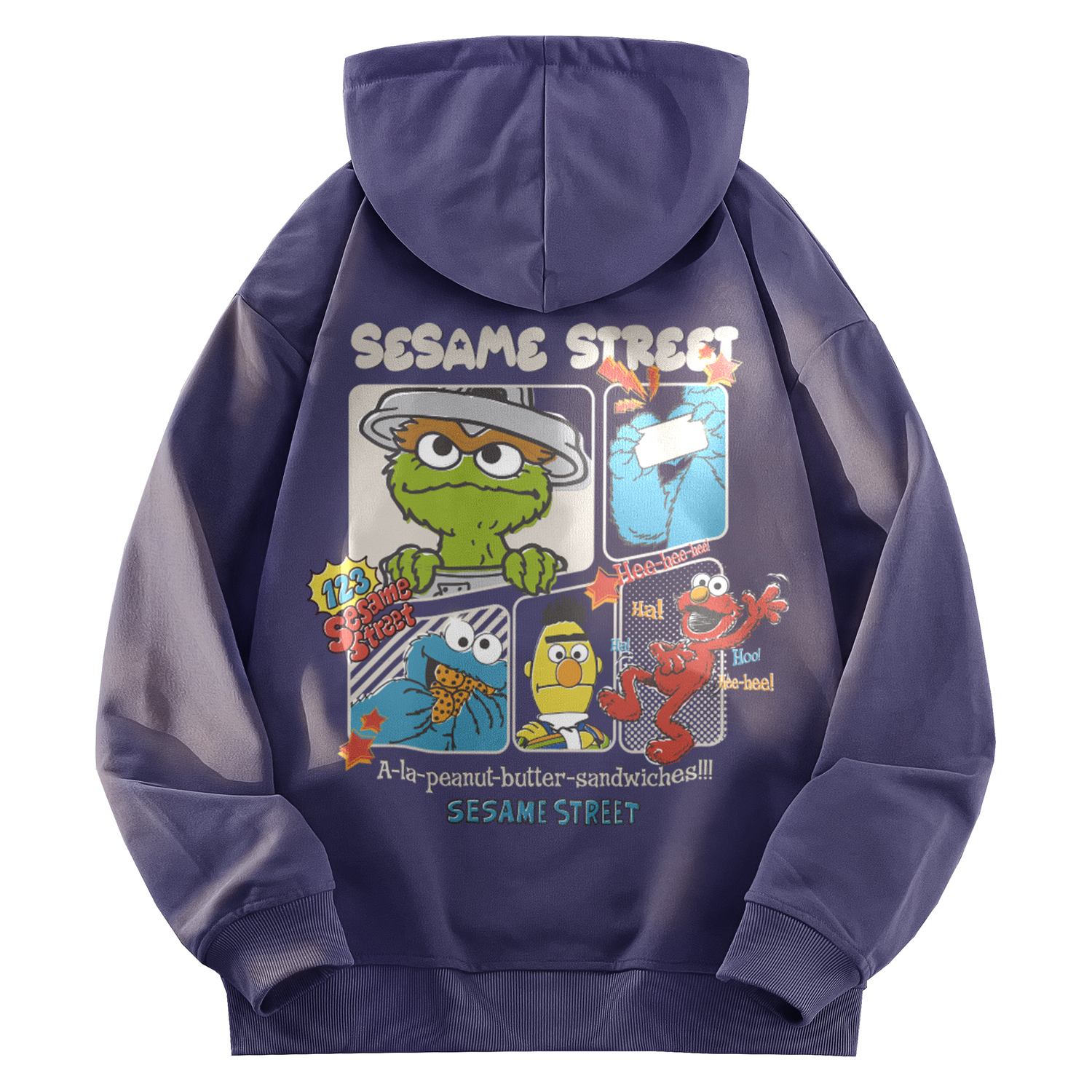 

Унисекс худи SESAME STREET, таро фиолетовый