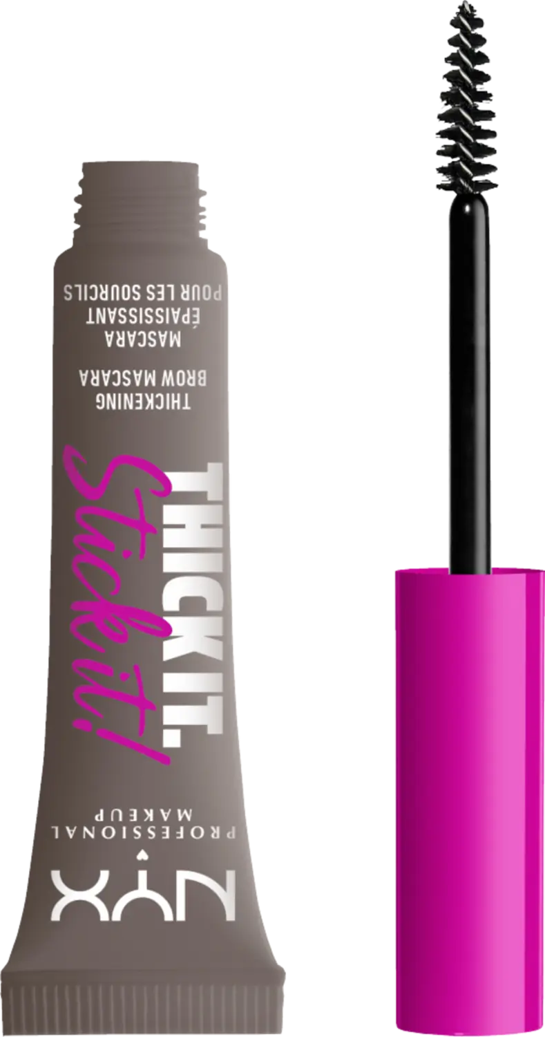 Гель для бровей NYX Professional MakeUp Thick it. Stick it! Brow Mascara 05 Cool Ash Brown — фото 2