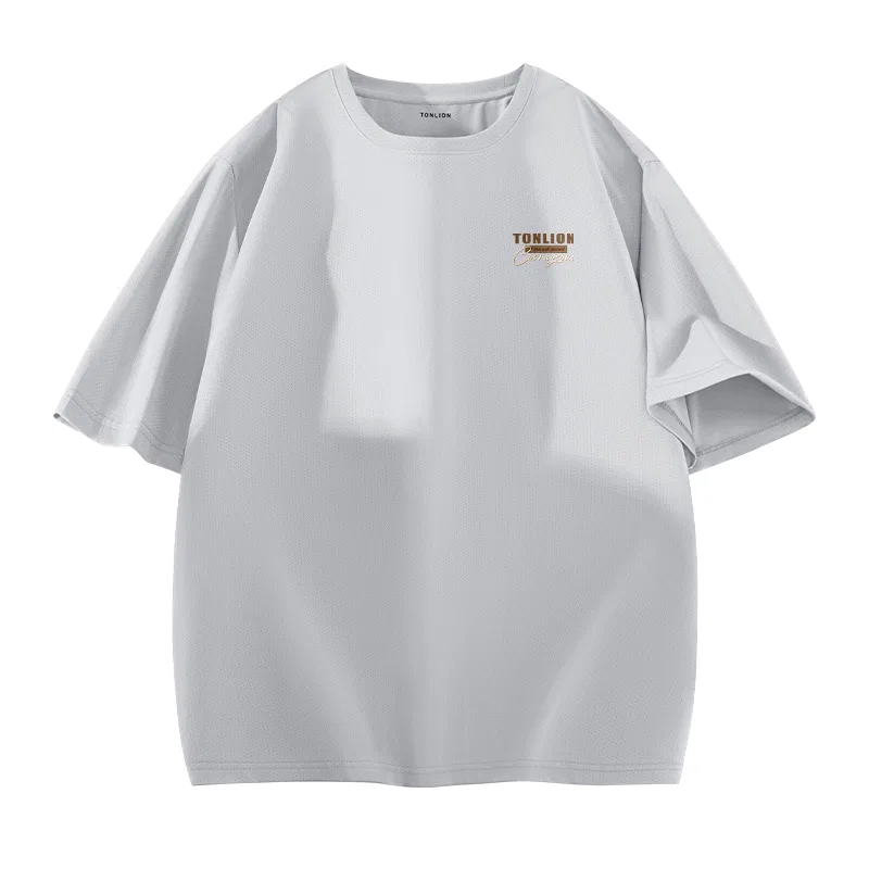 Детская футболка с принтом Ice Silk Cool Tonlion, Цвет: Ice Silk Cool Light Gray