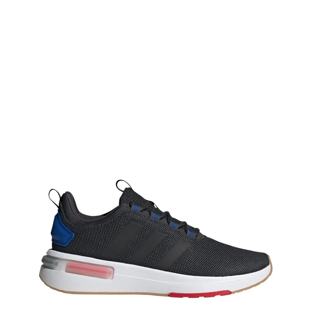 Детские кроссовки на липучке Racer Tr23 Adidas, Black Burgundy Floral — фото 2