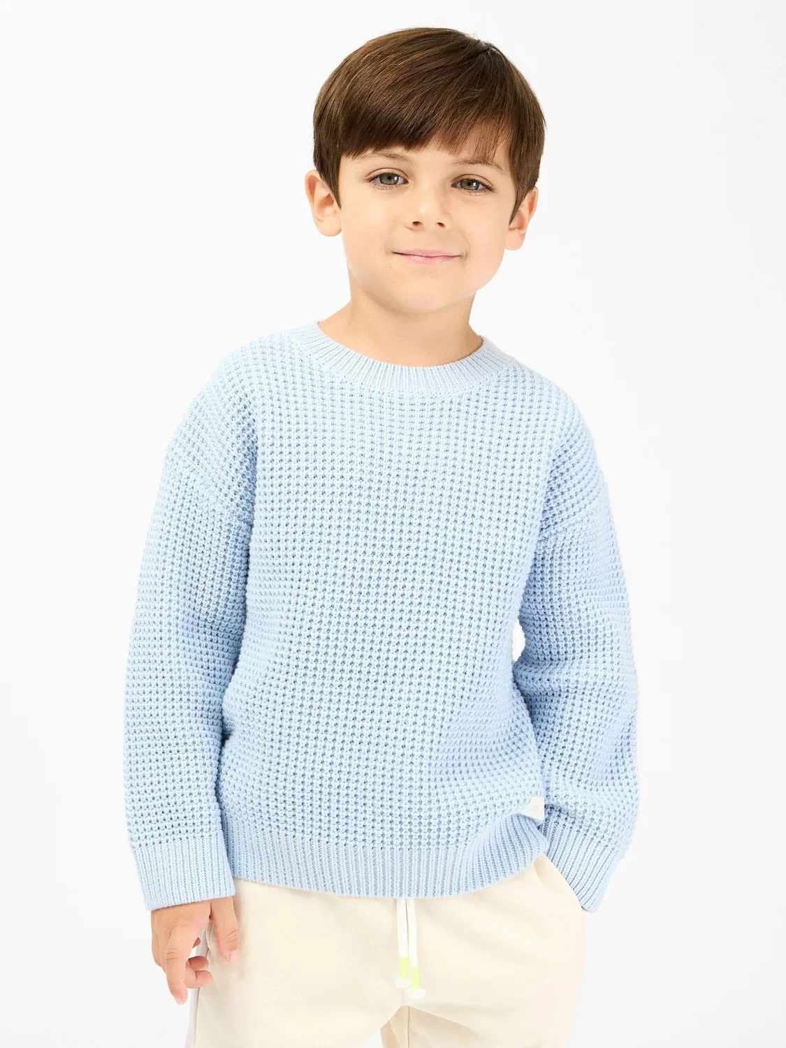 Джемпер свободного кроя Slouchy Crew Neck GEN, синий