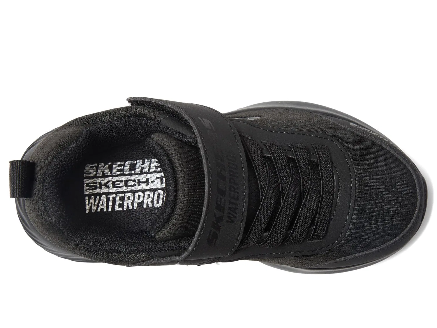Детские кроссовки для мальчиков с водоотталкивающим верхом Bounder Dripper Drop Skechers, Black — фото 2