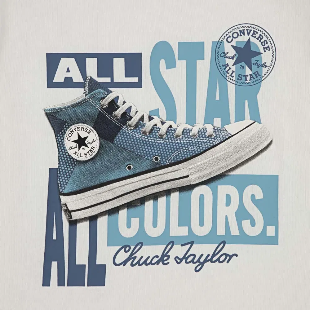 Детская футболка для мальчиков с пэчворк-принтом Converse kids, White — фото 3