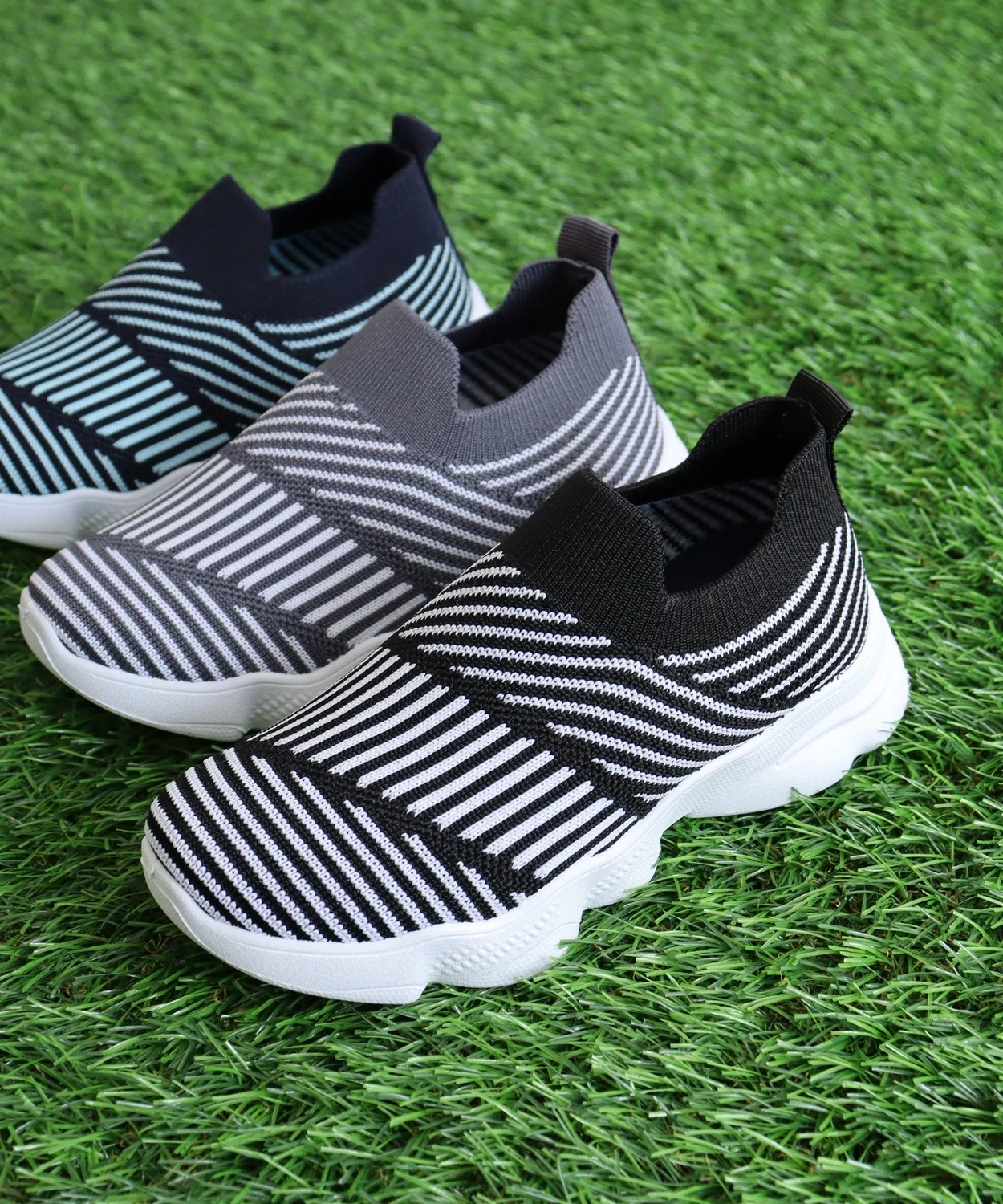 Детские легкие кеды из ниток FUNALIVE, Black