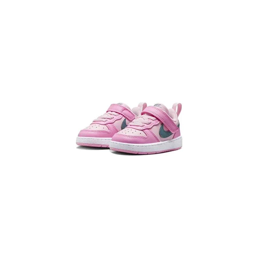 Детские кроссовки с длинным шнурком Nike Court Borough Low Recraft TD, Разноцветный — фото 3