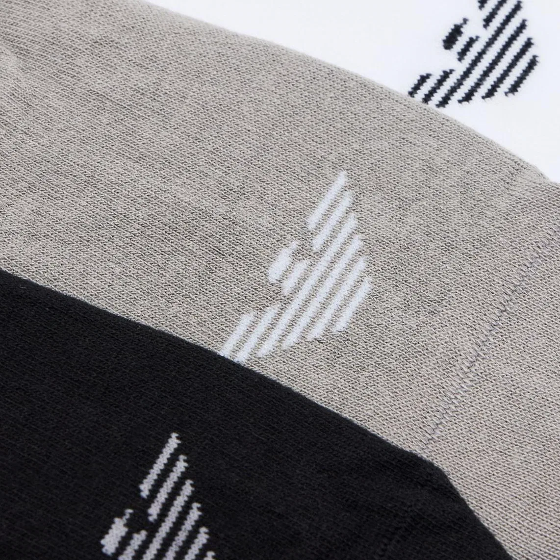 Мужские носки-невидимки 3 пары EMPORIO ARMANI, 3 Pack (White+Gray+Black) — фото 2