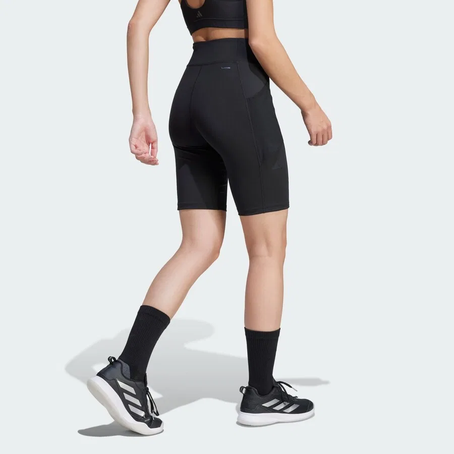 Спортивные узкие шорты ADIDAS PERFORMANCE 'Tennis Climacool Match Short' черного цвета — фото 3