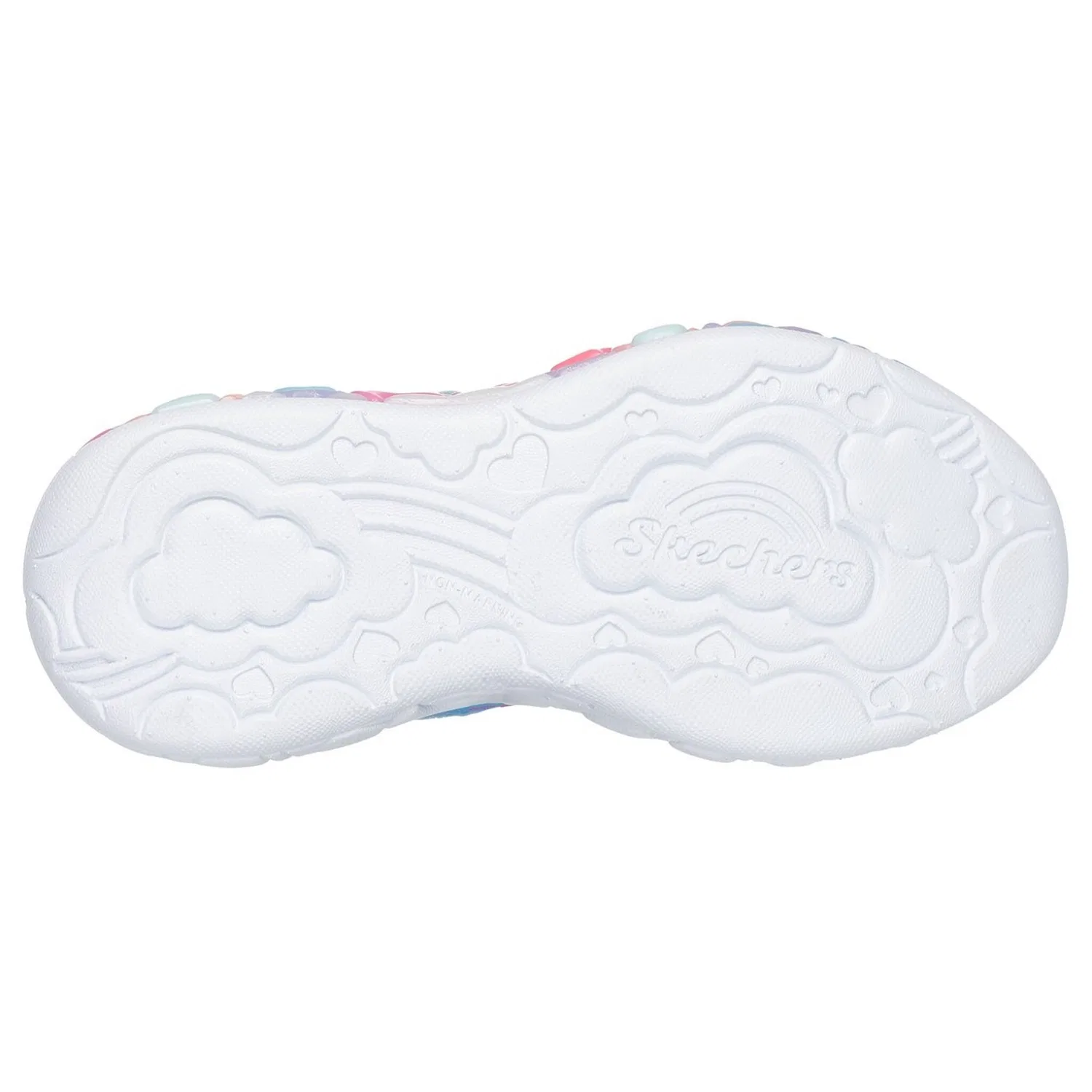 Детские кроссовки с подсветкой ETERNAL HEART LIGHTS Skechers, Light Blue Multi — фото 3