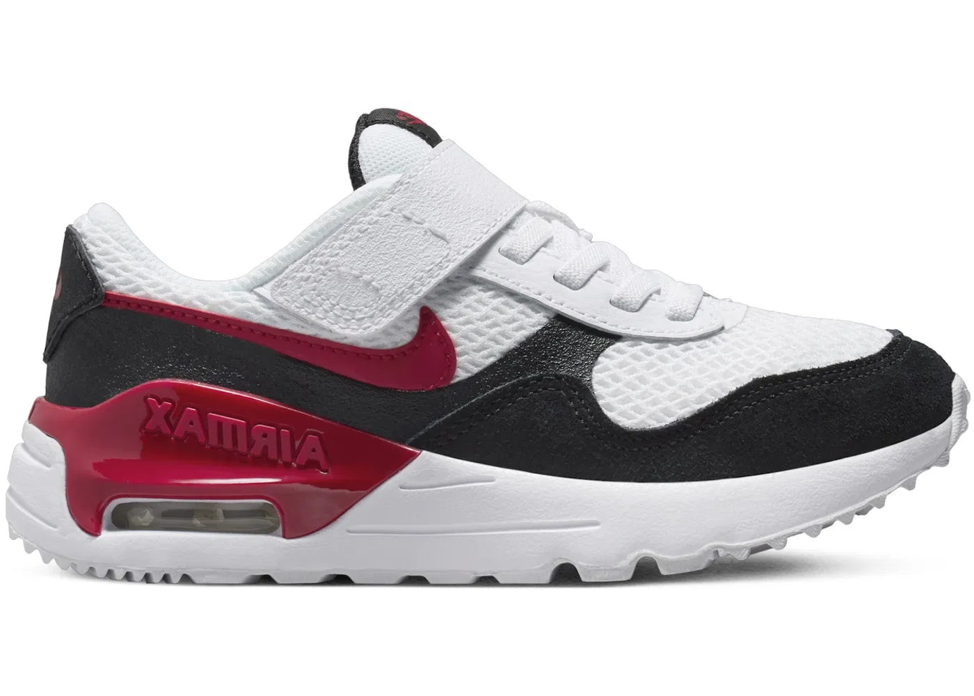 Детские кроссовки Lifestyle Nike Air Max SYSTM, White/Black/White/Gym Red