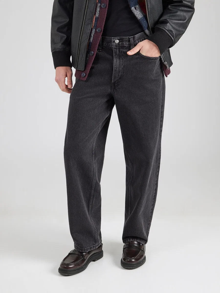 Джинсы LEVI'S Baggy Jeans '578 BAGGY' из черного денима — фото 3