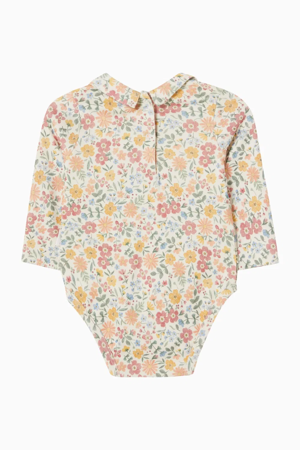 Боди-комбинезон с принтом Wild Flower Printed Collar Purebaby — фото 3