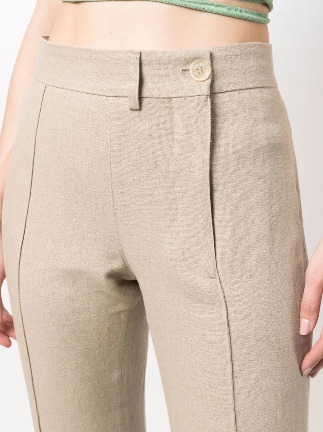 Завышенные брюки Fresa Jacquemus, бежевый — фото 4