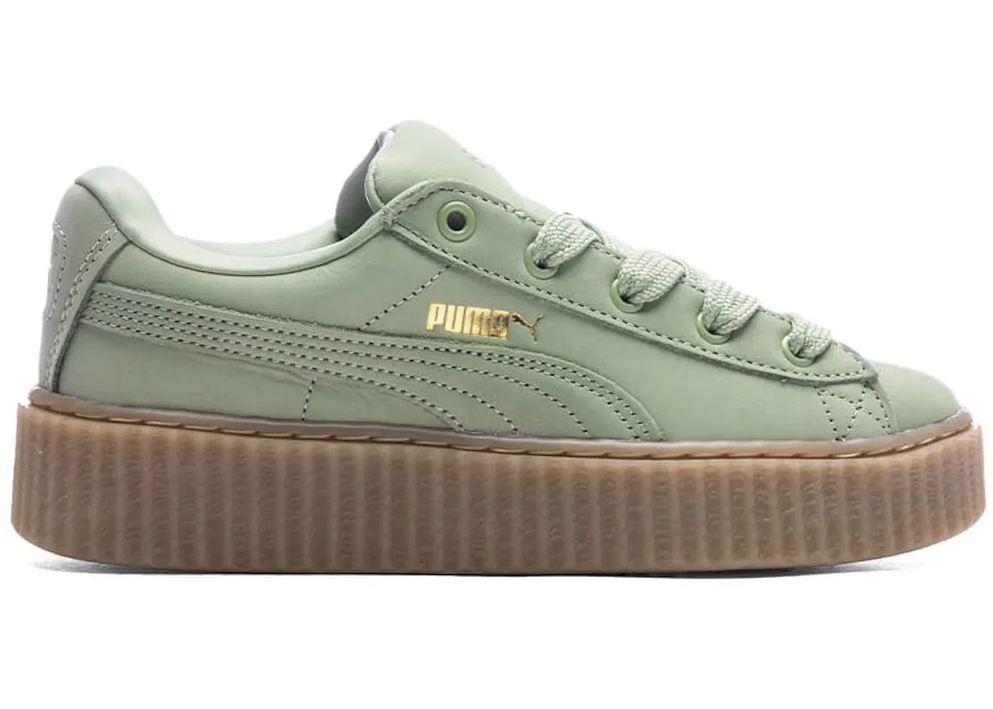 Детские кроссовки Lifestyle Puma Creeper Phatty, Green Fog/Gold/Gum