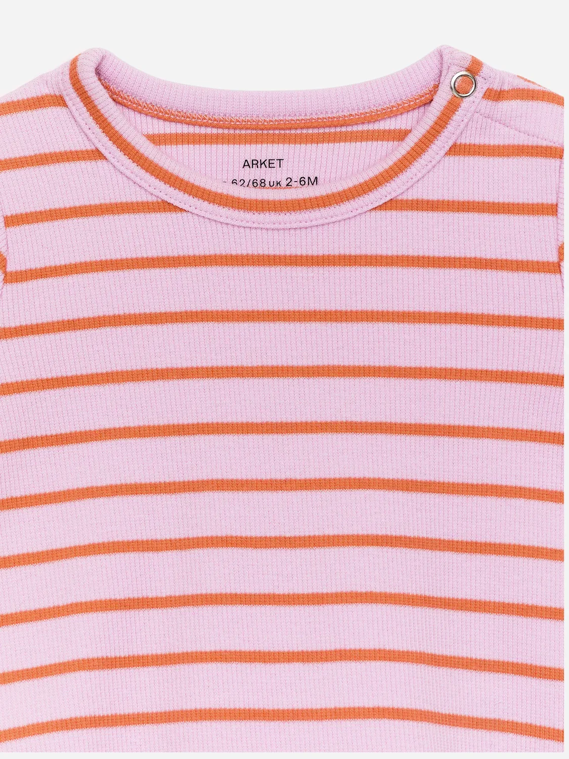 Ребристый комбинезон с длинными рукавами Arket, Rosa/Orange — фото 3