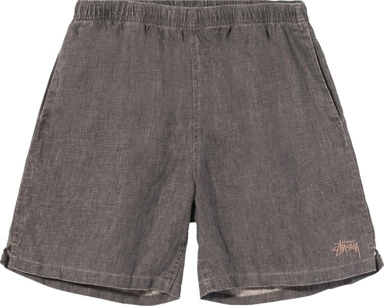 

Шорты Stussy Boxy Linen Short 'Charcoal', черный