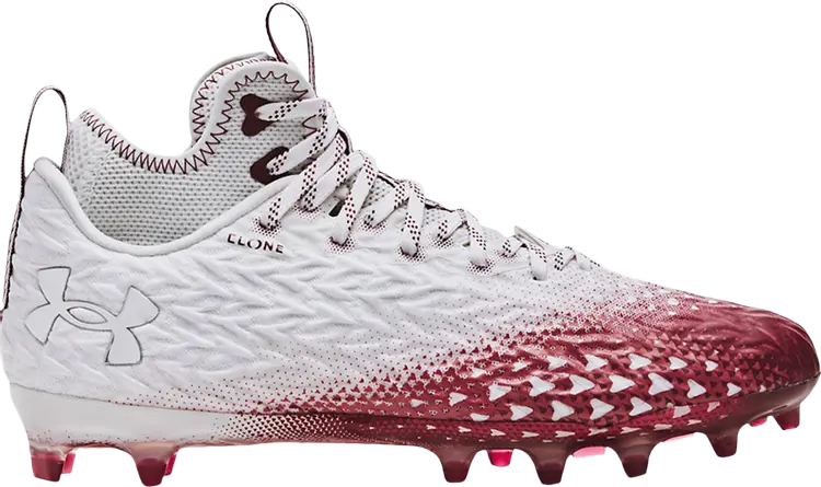 

Бутсы Under Armour Spotlight Clone 3.0 MC White Cardinal, белый