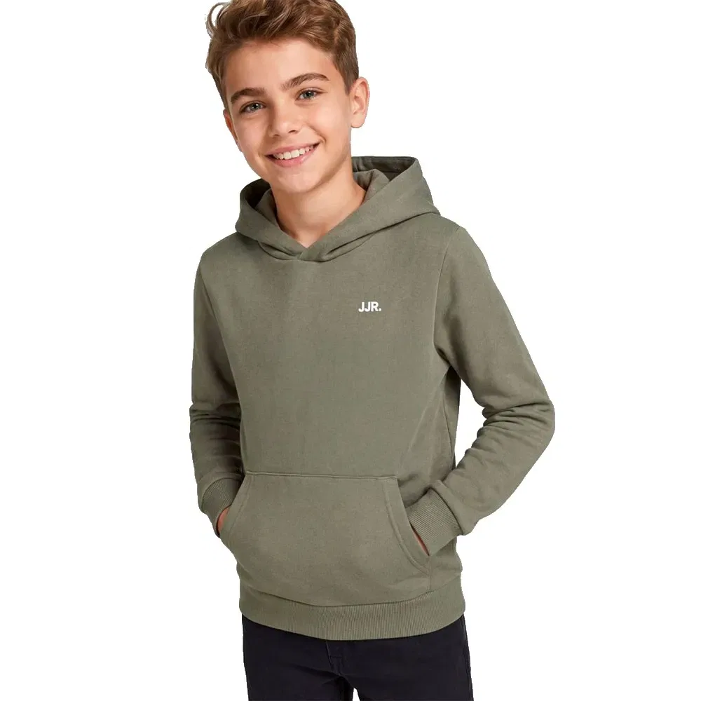 Детское худи с принтом Rebel Logo Jack & jones, Green — фото 4