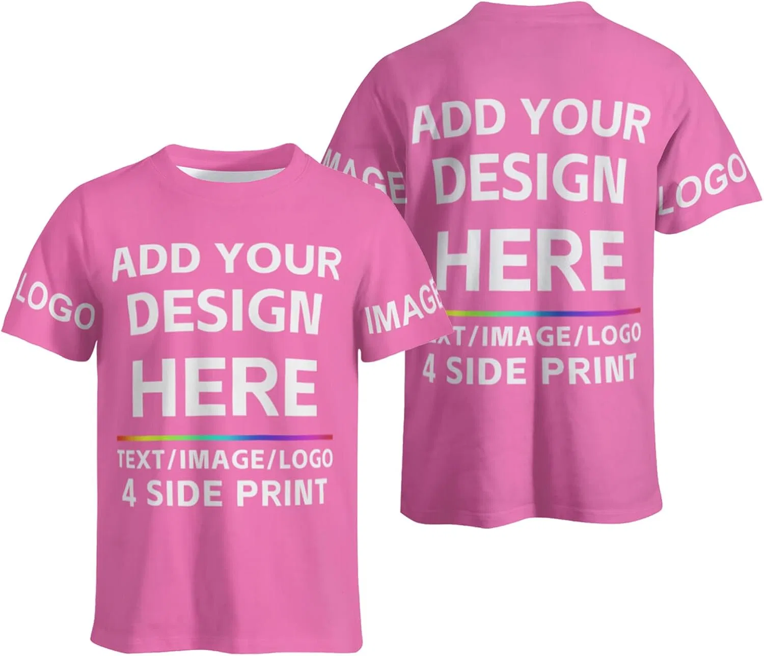 Унисекс футболка с персонализацией, Custom, Hot Pink