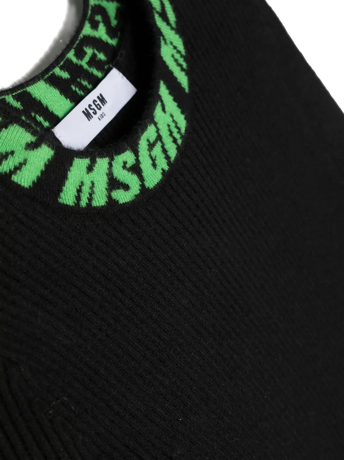 Джемпер с интарсией MSGM, черный — фото 3