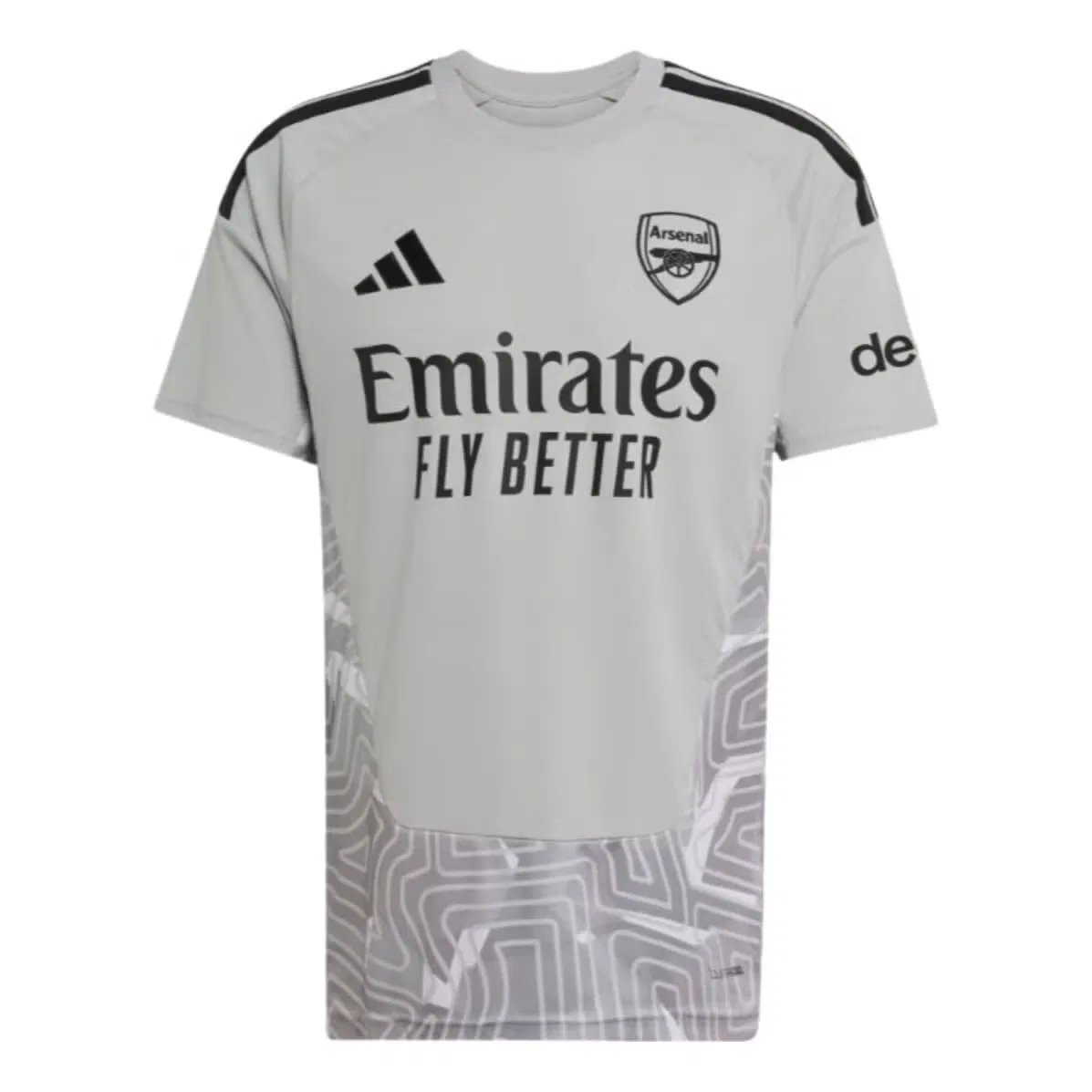 Футбольная вратарская футболка с принтом Arsenal FC 26/27 Adidas, серый