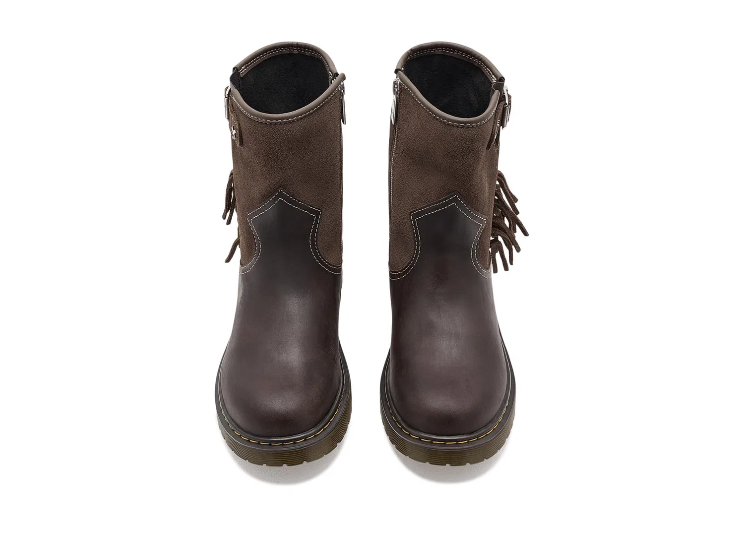 Ботинки Genaya Rodeo Y (для больших детей) Dr. Martens Kid'S Collection, Dark Brown — фото 3