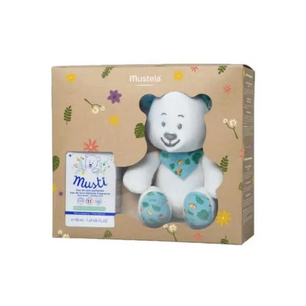 Набор туалетной воды и плюшевого мишки Mustela 1 шт, 50 мл