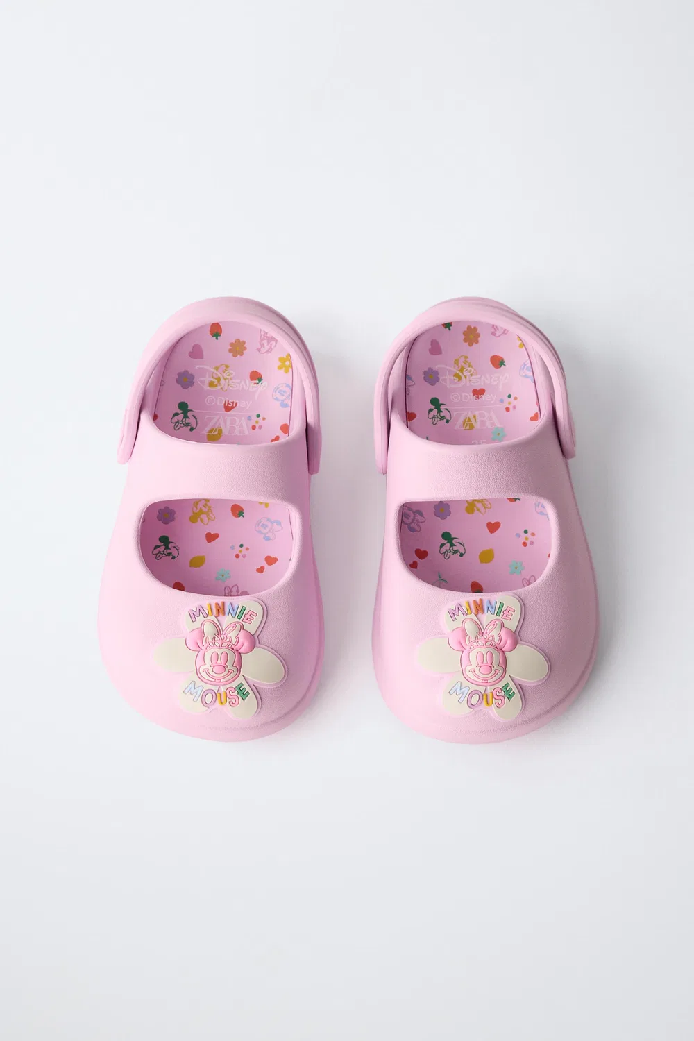 Минни Маус Disney Резиновые сандалии-клетка ZARA, Pink — фото 4
