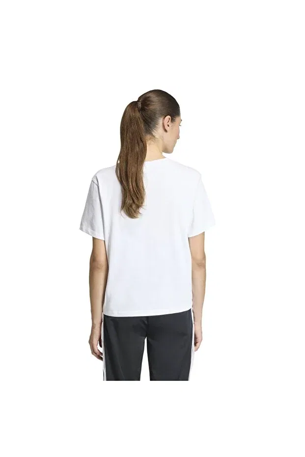 Женская футболка с коротким рукавом Trefoil boxy t Adidas, White — фото 2