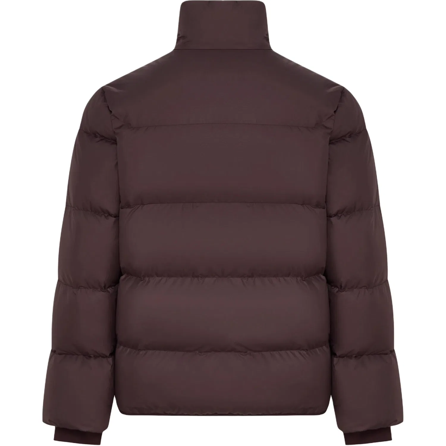 Мужское пуховое пальто с воротником-стойкой Dark Brown/White Adidas, Dark Brown/White — фото 3