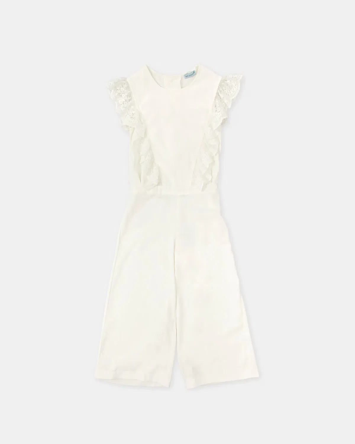 Детский комбинезон для девочек с кружевом Tutto Piccolo, Blanco