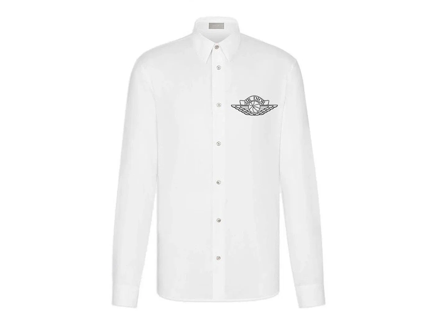 Мужская рубашка с длинным рукавом Longsleeve Button Up Shirt Dior, White