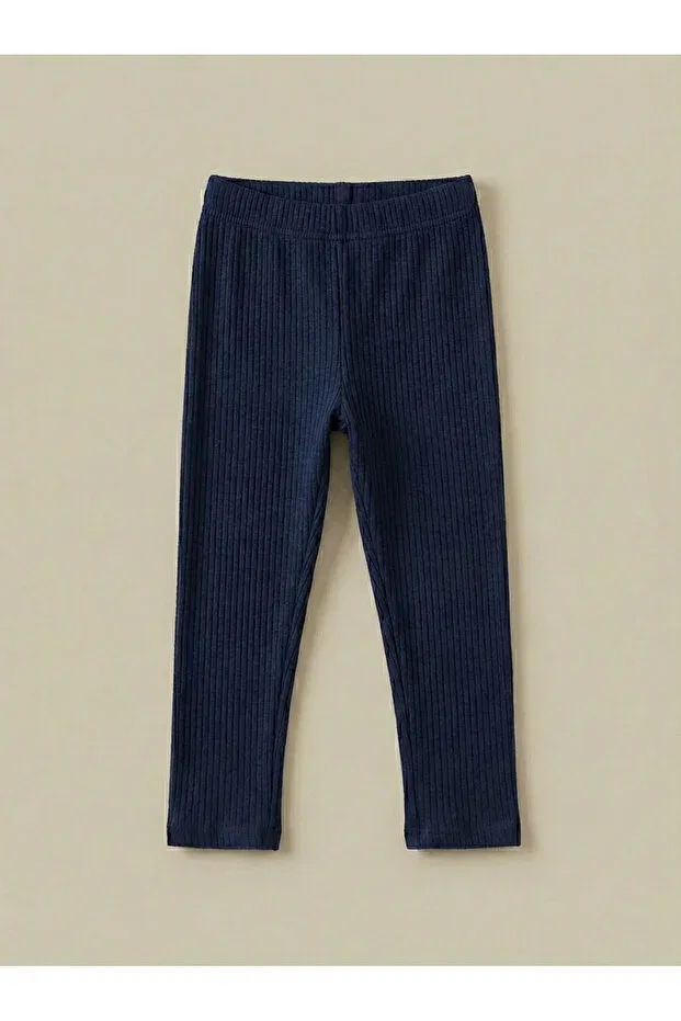 Детские леггинсы для девочек текстурированные Fatella, Navy Blue