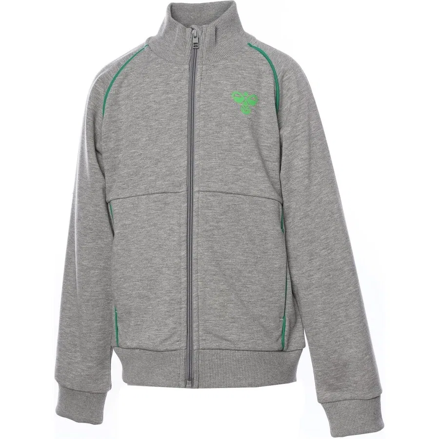 Детская кофта на молнии с принтом Hmlkevin Zip Jacket Hummel, Серый — фото 2