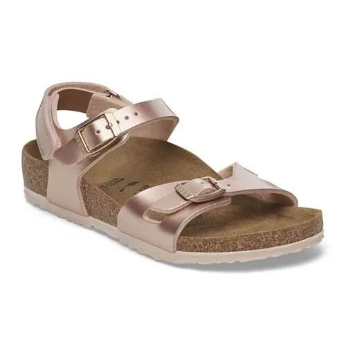 Детские сандалии с металлическим блеском Rio Birkenstock, Gold