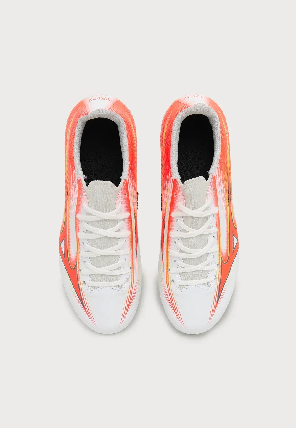 Футбольные бутсы Alpha Select унисекс для твердого грунта Mizuno, White/Lava Orange/Evening Primrose — фото 4