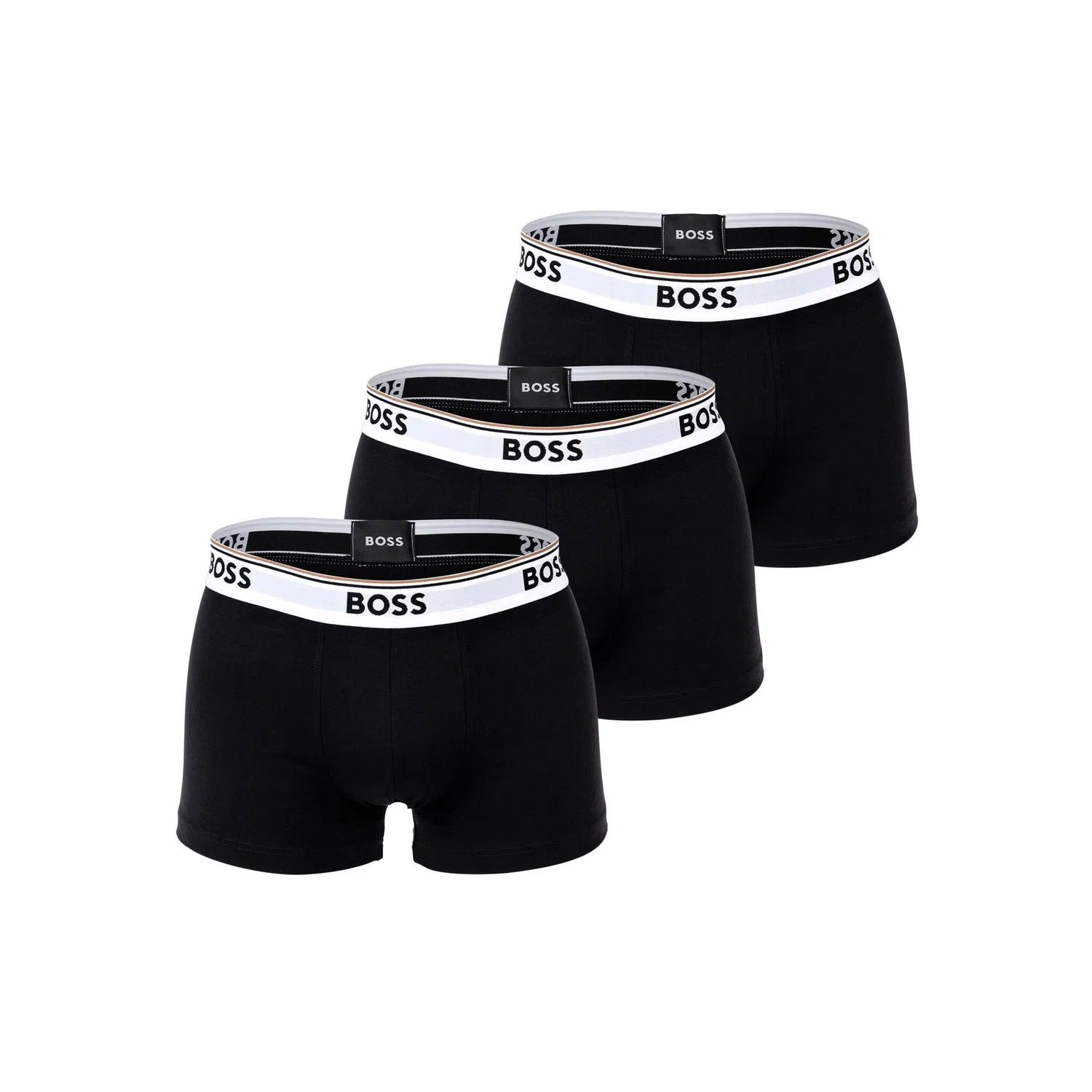 Мужские боксеры из хлопка с эластаном BOSS, Black/White