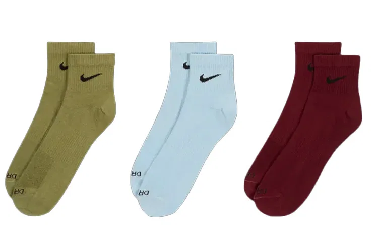 Мужские носки с принтом Nike, комплект из 3 пар, Blue/Green/Red